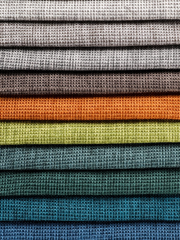 Påfugl sofa chenille stoff