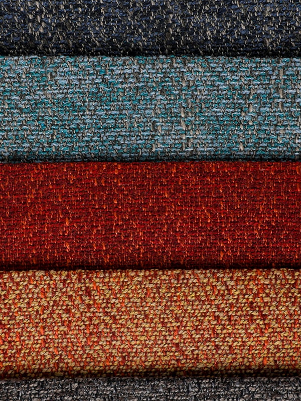 Emmaus sofa polyester og linstoff