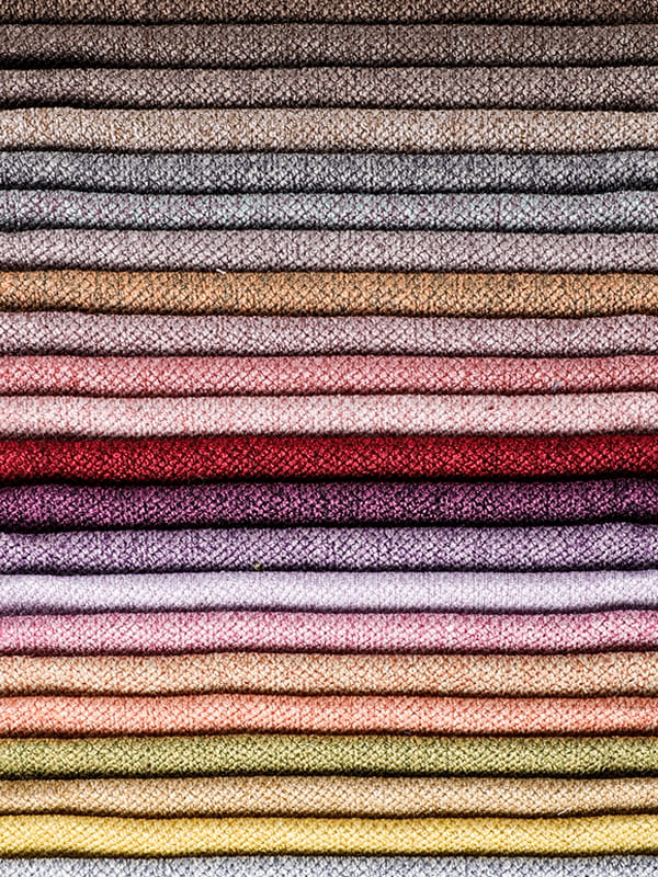 Polyester og linstoff til sofa